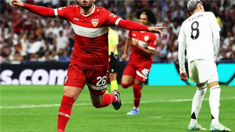 Rüdiger vermiest Stuttgarts Rückkehr in die Königsklasse Deniz Undav bejubelt den Ausgleich für den VfB Stuttgart in der Champions League bei Real Madrid.