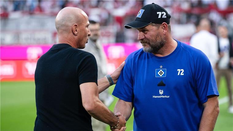 Hamburg besiegt Köln zum Zweitliga-Start Der 1. FC Köln mit Trainer Gerhard Struber (l) und der Hamburger SV mit Coach Steffen Baumgart eröffneten die Saison in der 2. Fußball-Bundesliga.