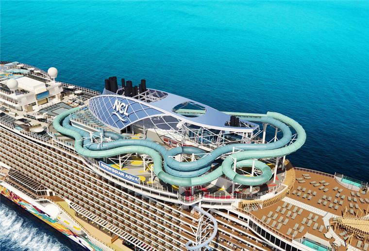 Dieses Kreuzfahrtschiff kommt mit einer Mischung aus Achterbahn und Wasserrutsche Der Aqua Slidecoaster auf der „Norwegian Aqua“ ist ein Hybrid aus Achterbahn und Wasserrutsche - mithilfe von Magnet-Technologie sollen Wagemutige mit bis zu 50 km/h durch die Röhren gleiten.