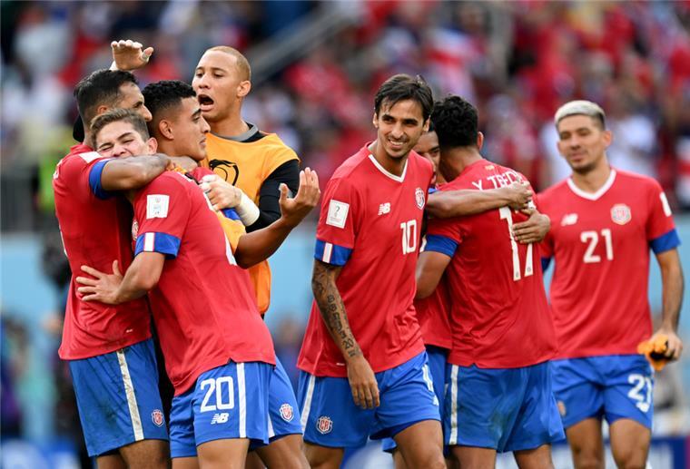 Fußball-WM: So leistet Costa Rica Hilfe für das DFB-Team Die Spieler aus Costa Rica bejubeln ihren Sieg