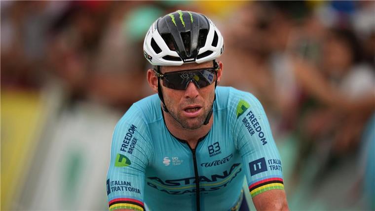 Tour der Leiden für Altstar Cavendish: „Es war so heiß“ Der Brite Mark Cavendish kämpfte sich bei der Hitze durch.