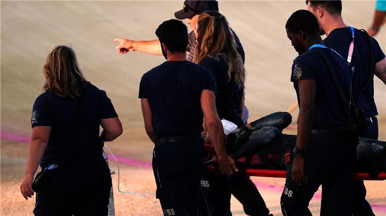 BMX-Rennfahrer Whyte im Halbfinale schwer gestürzt Der britische BMX-Rennfahrer Kye Whyte stürzt im Halbfinale schwer.