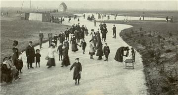 Der Bürgerpark im Winter 1906 oder 1907. Foto: NZ-Archiv