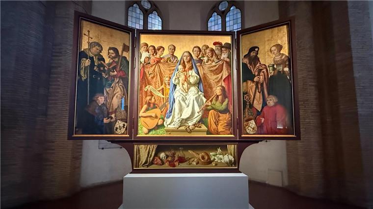 Der Cranach-Triegel-Altar steht nun für zwei Jahre  in der Kirche Santa Maria della Pietà in Rom.