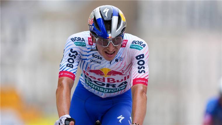 Tour-Debütant Lipowitz: Kurze Ruhe nach dem ersten Sturm Der deutsche Radsport-Hoffnungsträger Florian Lipowitz.