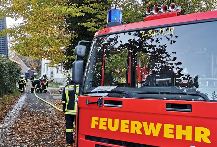 Der Einsatz an der Straße Am Tempel dauerte eine knappe Stunde.
