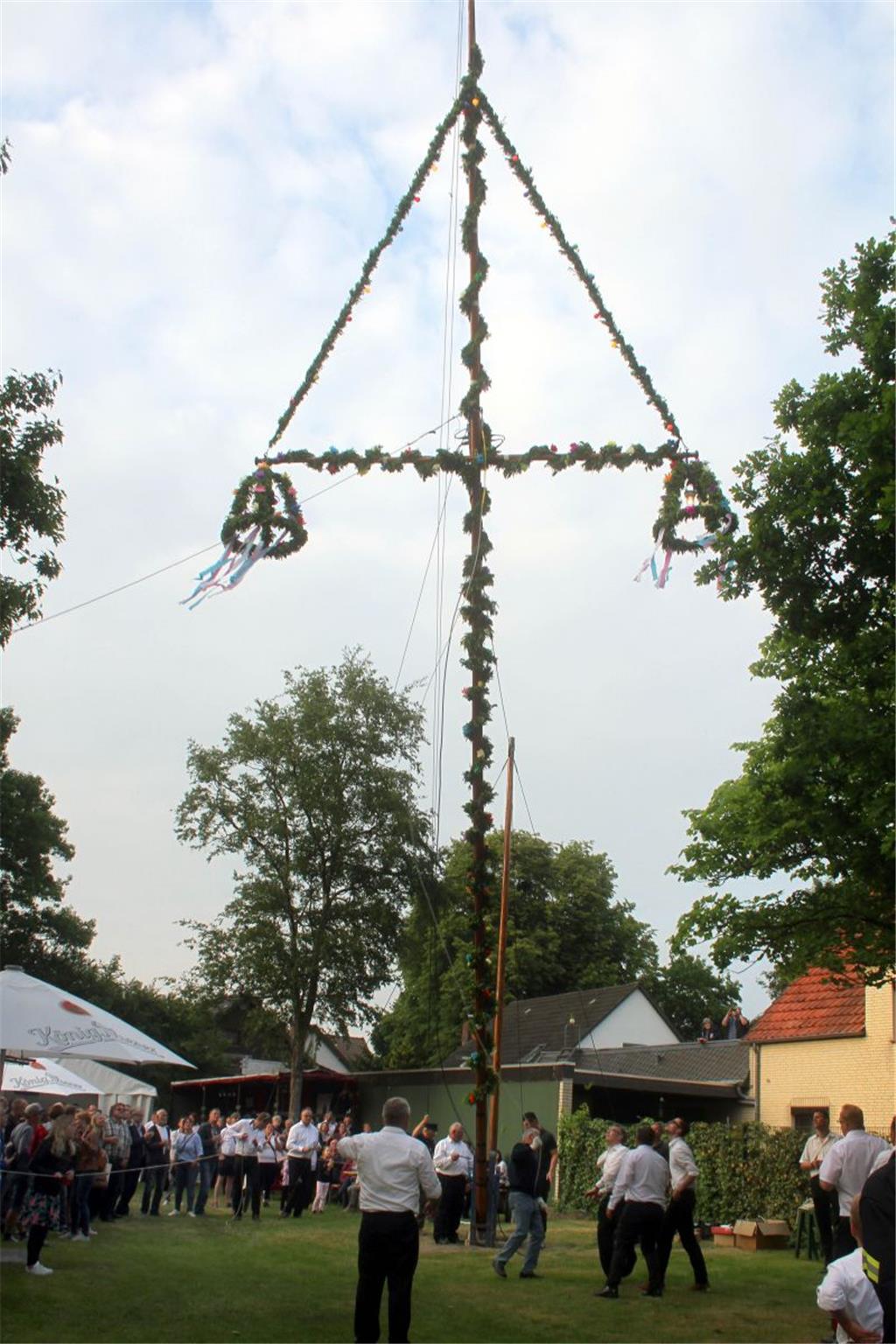 Der Ellwürder Pfingstbaum steht auf dem Spielplatz an der Butjadinger Straße.