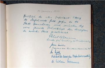 Der erste „echte“ Eintrag datiert vom 14. Januar 1949.