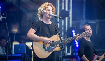 Der ESC-Vierte Michael Schulte stand am Freitag auf der Bühne auf dem Seestadtfe...