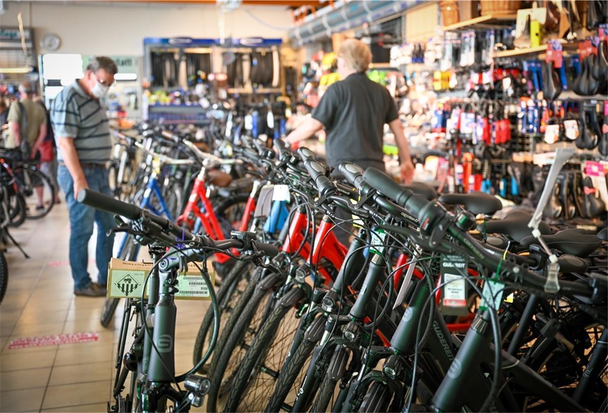 Der Fahrradhandel erlebt gerade einen Boom.