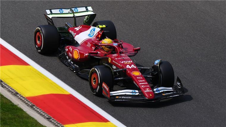 Der Ferrari funktioniert noch nicht so, wie Hamilton das will.