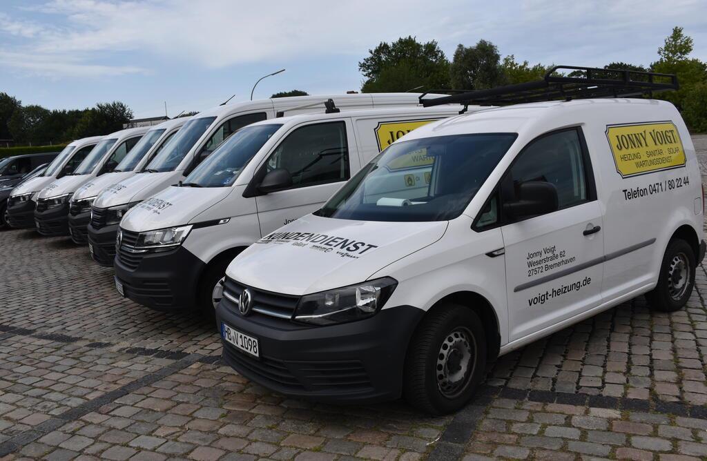 Der Fuhrpark von Jonny Voigt GmbH Sanitär und Heizung.