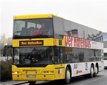 Der Hafen-Bus soll als "Bremerhaven Express" Touristen aus Butjadingen nach Bremerhaven bringen. Bis zu 80 Personen kann er befördern.
