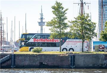 Der Hafen Bus in Bremerhaven.