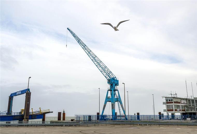 Kampnagel-Kran in Cuxhaven sorgt für Diskussionsstoff Der Kampnagel-Kran ist nach Angaben des Hafenbetreibers NPorts nicht länger sicher.