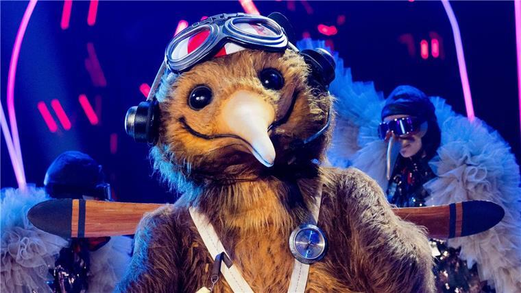 „The Masked Singer“: Uwe Ochsenknecht steckte im Kiwi-Kostüm „Der Kiwi“ steht in der Prosieben-Show „The Masked Singer“ auf der Bühne.