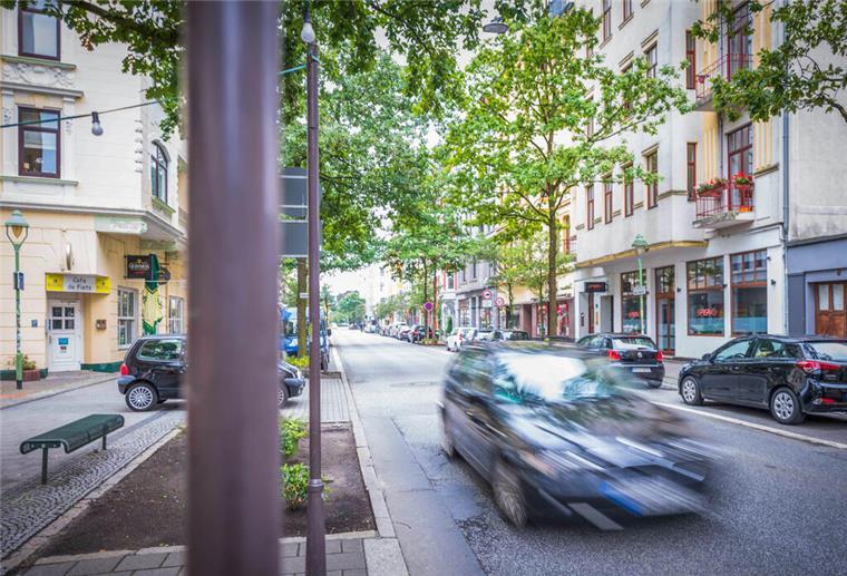Mehr Wohnqualität, mehr Party: Alte Bürger in Bremerhaven soll „autofrei“ werden Blick auf die Alte Bürger.
