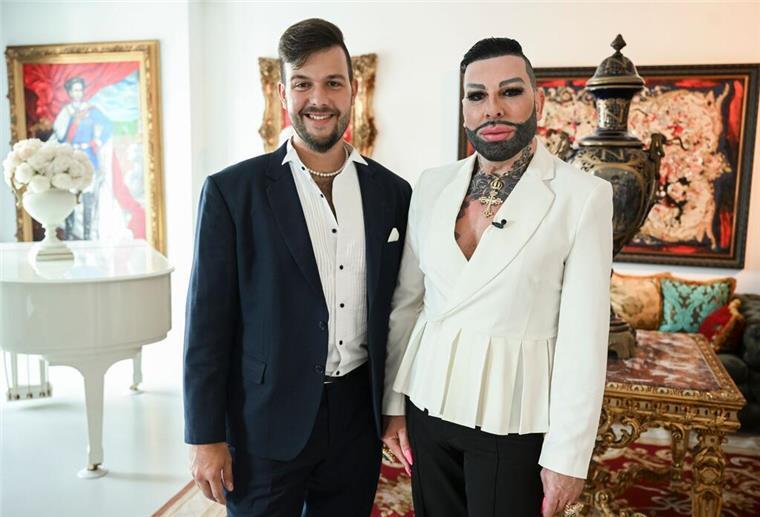 Zwischen Politik und Glamour: Promi-Paare im Liebesglück Der Modedesigner Harald Glööckler und der CDU-Politiker Marc-Eric Lehmann zeigten sich eine Zeit lang öffentlich vertraut. (Archivbild)