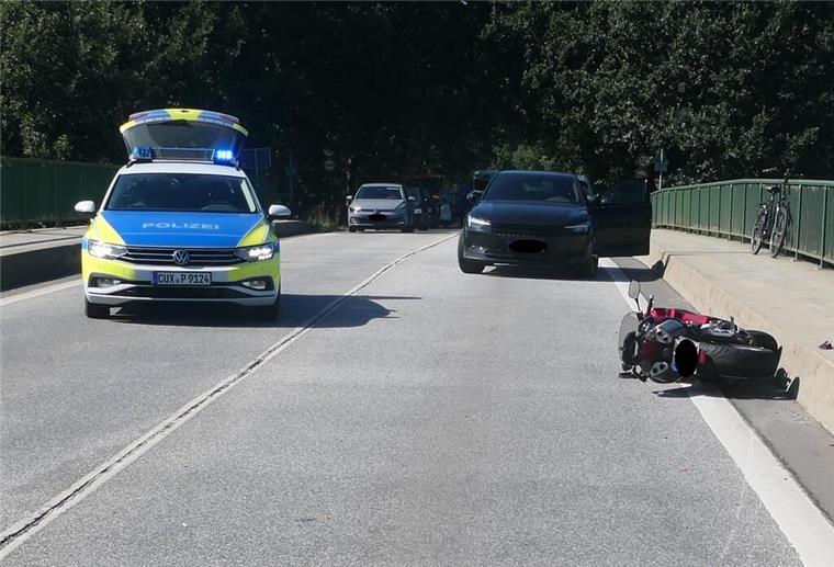 Unfall auf Ostebrücke bei Hechthausen