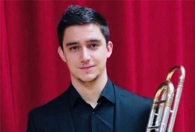 Bremerhaven: Der jüngste Philharmoniker bläst die Posaune Der neue Posaunist Álvaro Corrales Nicolás ist der jüngste Musiker im Philharmonischen Orchester.