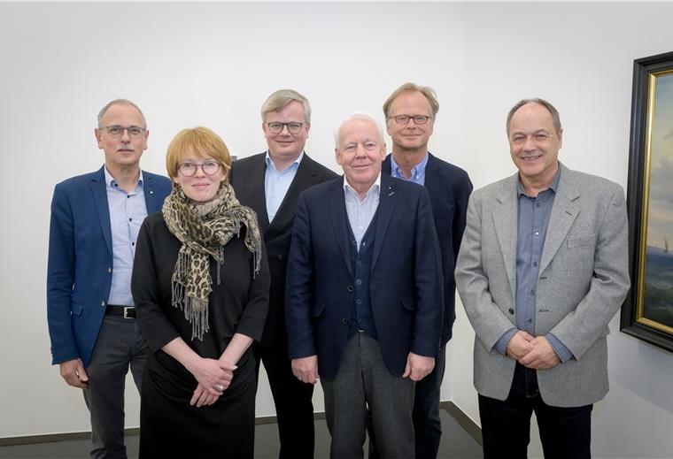 DSM-Kuratorium mit neuer Spitze Der neue Vorstand des Kuratorium des Deutschen Schifffahrtsmuseums. Von links: Thomas Rebstock, Stefanie Bressel, Peter Klett, Claus Brüggemann, Jörg Schulz, Klaus Kreowski. Im Bild fehlt Nils Schnorrenberger.