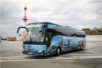 Der neueste Bremerhaven-Botschafter ist seit wenigen Tagen unterwegs. Der Reisebus soll etwa zehn Jahre europaweit fahren.