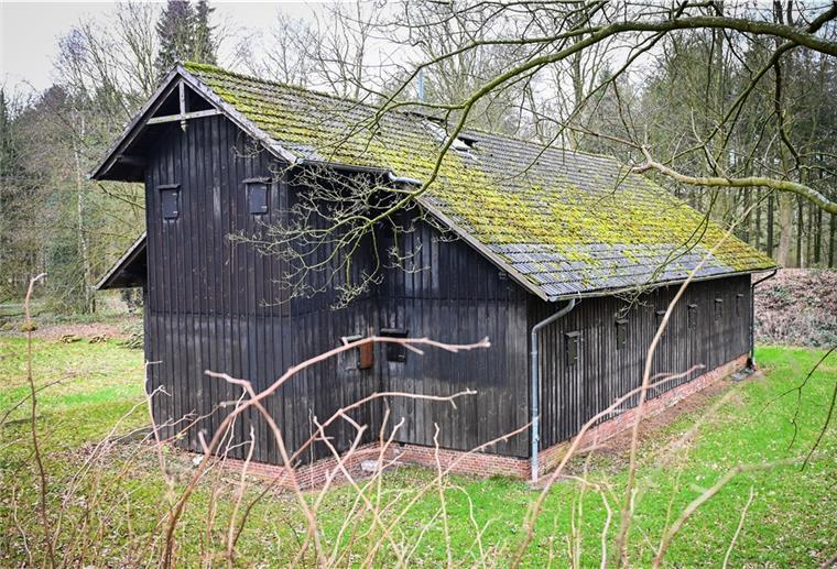 Fliegt die Hafenbiene endlich in den Park? Der Pulverschuppen im Speckenbütteler Park.