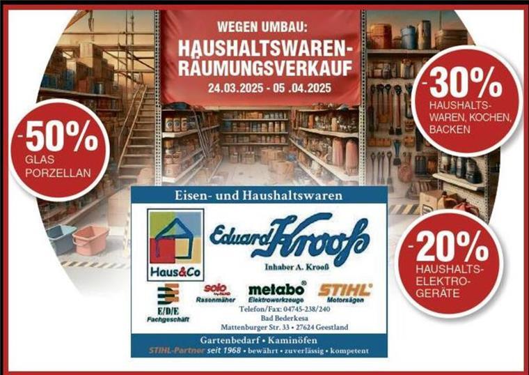 Räumungsverkauf