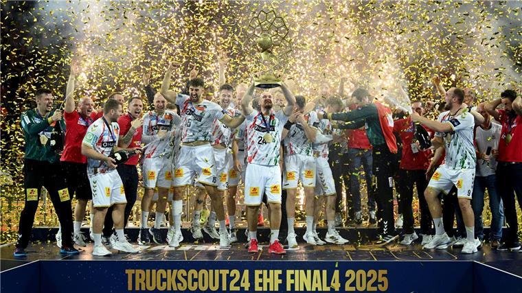 Welle des Erfolgs: Handball-Bundesliga dominiert Europa Der SC Magdeburg bejubelt den Triumph in der Champions League.