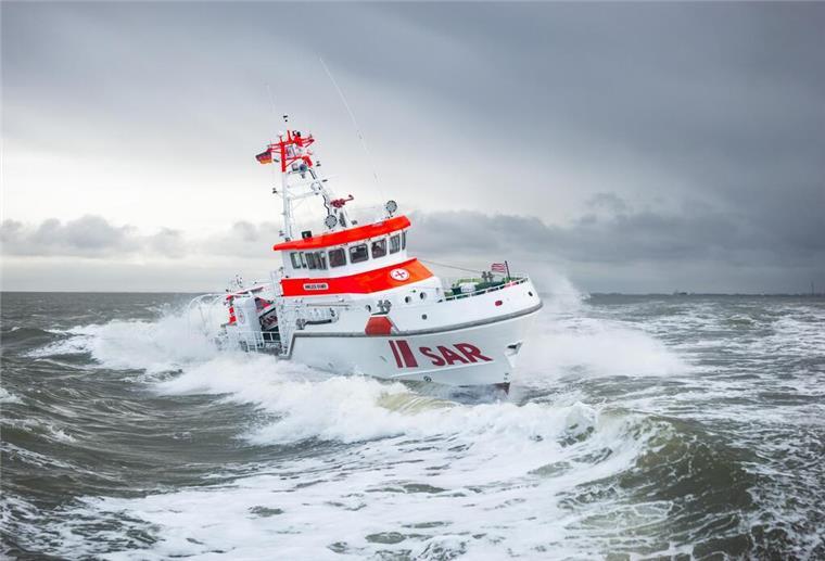 Der Seenotrettungskreuzer „Anneliese Kramer“ der DGzRS fuhr zum Einsatz.
