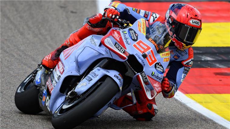 Nach Zwischenfall: Aussprache zwischen Márquez und Bradl Der Spanier Marc Marquez auf seiner Maschine.
