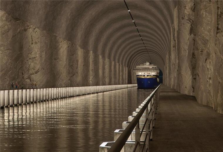 Erster Schiffstunnel der Welt für Kreuzfahrtschiffe nimmt Fahrt auf Der Stad-Schiffstunnel