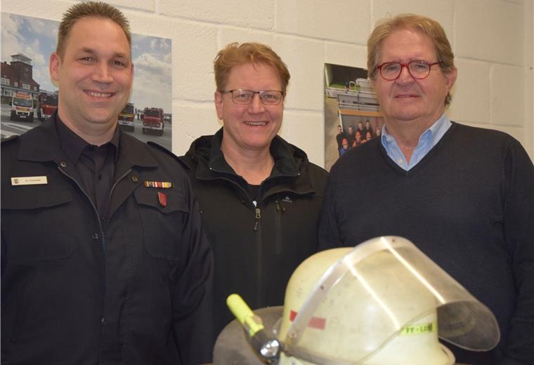 Feuerwehrverband will Ehrenamt aufwerten Der Stadtfeuerwehrverband vertritt die Interessen von fast 500 ehren- und hauptamtlichen Brandschützern. Im Bild (von links) die Vorstandsmitglieder Malte Hoheisel, Olaf Jongeling und Jörn Hoffmann.