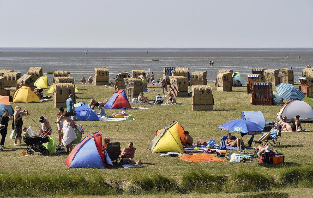 Tourismus an der Wurster Nordseeküste: So lief der Rekordsommer 2018 Der Strand in Dorum war auch im Sommer 2018 ein besonders beliebtes Ziel von Urlaubsgästen.
