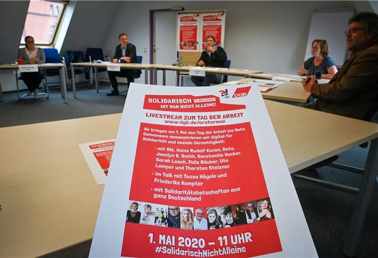 Gewerkschaften demonstrieren digital Der traditionelle Protest zum 1. Mai wird auch in Bremerhaven erstmals digital stattfinden. Foto Scheschonka