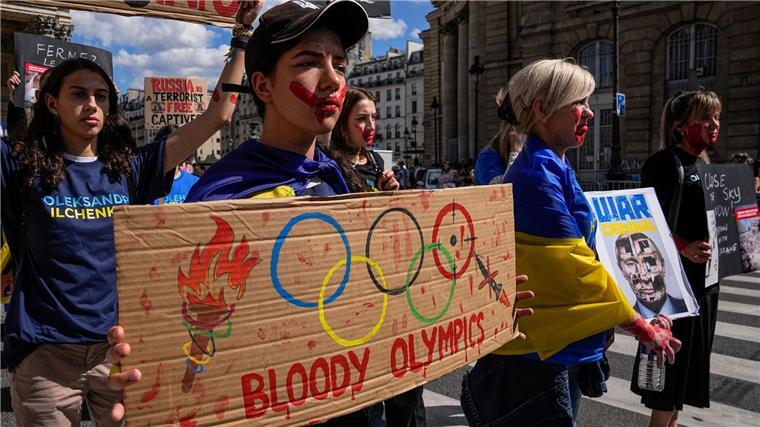 In Zeiten des Krieges: Ukrainer und Russen bei Olympia Der Ukraine-Krieg überschattet die Sommerspiele in Paris.