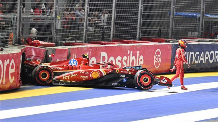 Norris besteht Nerventest in Singapur vor Verstappen Der Unfall von Carlos Sainz sorgt für Brisanz in der Qualifikation.