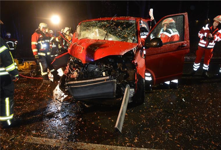Verkehrsunfall auf der B 75.