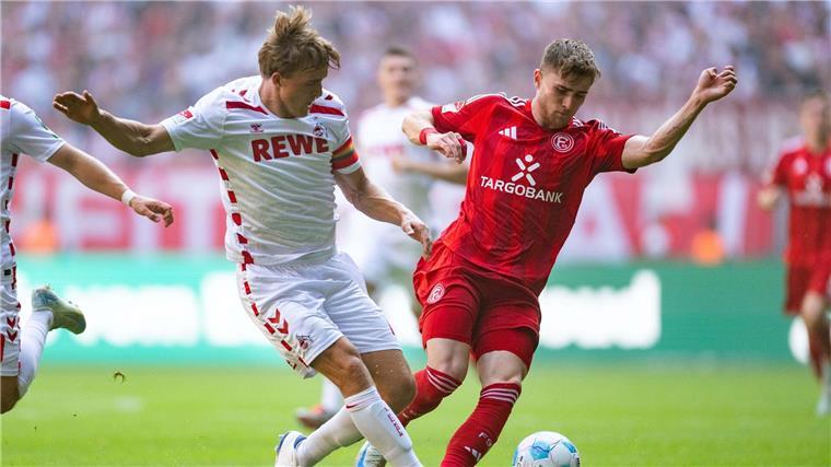 Düsseldorf feiert im Derby spätes Ausgleichstor Derby-Zeit am Rhein: Düsseldorf gegen Köln endete 2:2.