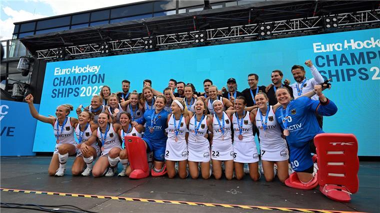 Deutschlands Hockey-Damen gewannen 2023 EM-Bronze.