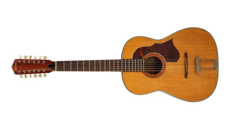 Verschollen geglaubte Lennon-Gitarre bringt Millionen Die 12-saitige Framus-Hootenanny-Akustikgitarre.