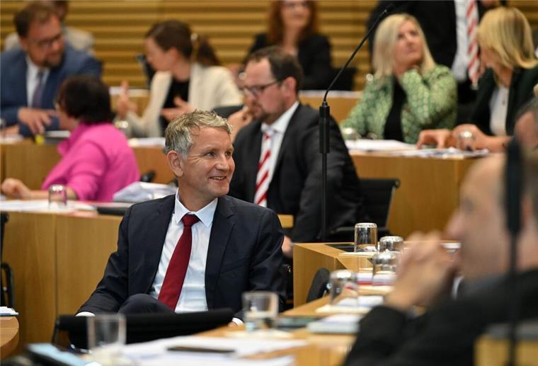 Die AfD von Landeschef Björn Höcke argumentiert, sie habe als stärkste Fraktion ein Recht auf den Landtagspräsidenten.