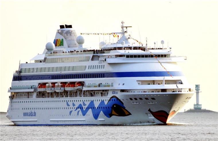 Die „Aida Cara“ ist das kleinste und älteste Schiff der Flotte. An Bord ist Platz für 1339 Urlauber.