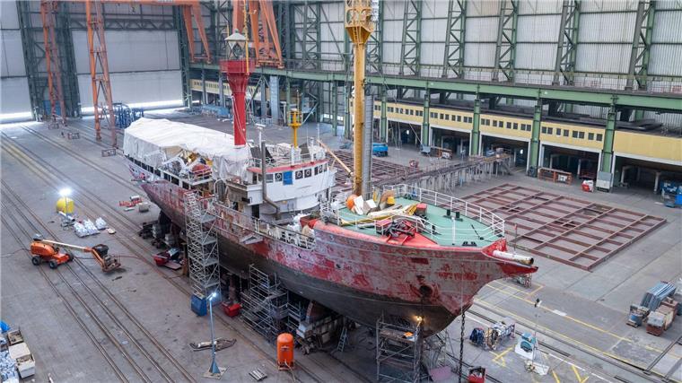 Feuerschiff „Elbe 1“ erhält Verjüngungskur in Stralsund Die Arbeiten am historischen Feuerschiff „Elbe 1“ laufen in Stralsund auf Hochtouren.