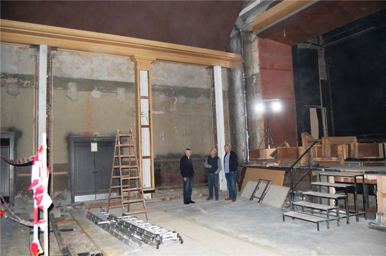 Brake: Im Centraltheater ist das Ziel in Sicht Die Arbeiten im großen Saal des CTB gehen voran. Doch noch ist es eine große Baustelle.