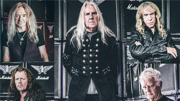 Heavy-Metal-Veteranen Saxon suchen den perfekten Song Die Band Saxon mit Leadsänger Biff Byford (M) bringt das Album „Hell, Fire And Damnation“ neu auf den Markt.
