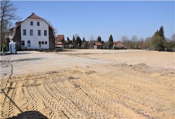 Die Baustelle in Selsingen: Hier beteiligt sich die Gemeinde in Millionenhöhe am geplanten Neu- und Umbau der Lebenshilfe-Kita für den kommunalen Teil der Einrichtung.