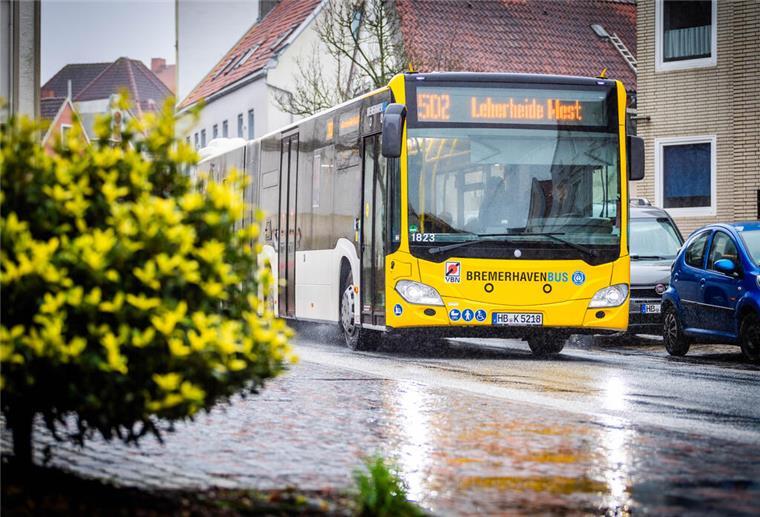 Erfolgreiche Verhandlungen: BremerhavenBus-Beschäftigte erhalten TVÖD-Standard Symbolfoto Nahverkehr Bremerhaven: Bremerhavenbus im Stadtgebiet Lehe. Foto: Hartmann