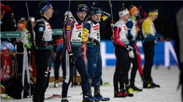 Die Biathleten hatten Spaß beim Show-Event auf Schalke.