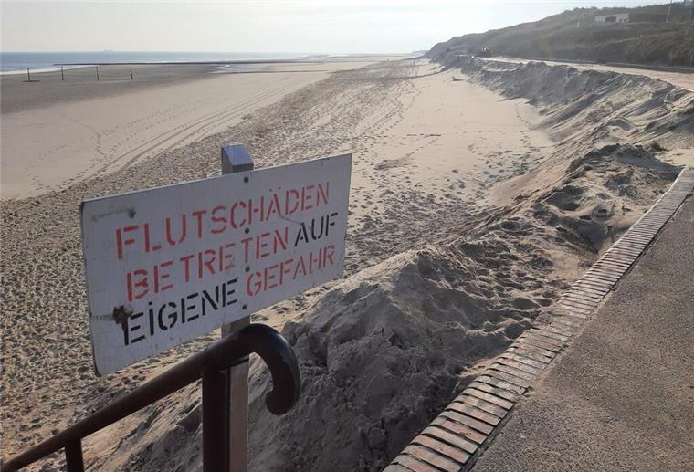 Winterstürme haben Nordseeinseln stark getroffen - Das sind die Folgen Die bisherige Sturmflutsaison hat auf einigen Nordseeinseln deutliche Schäden an den Badestränden angerichtet.